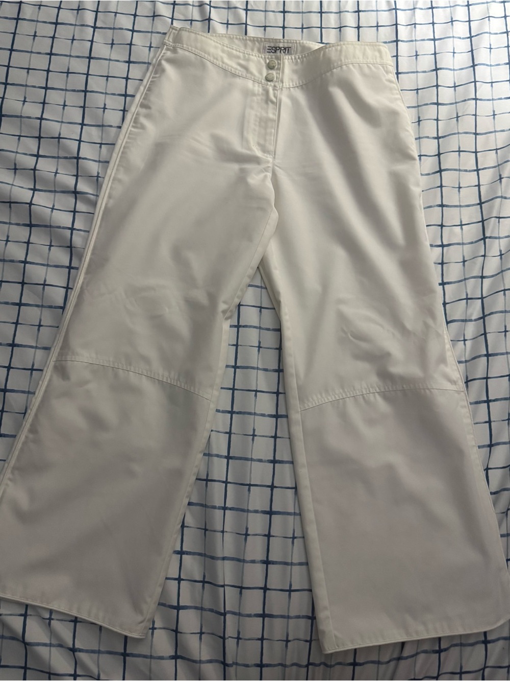 Esprit Sports Women's White Wide-Leg Lightweight Pants